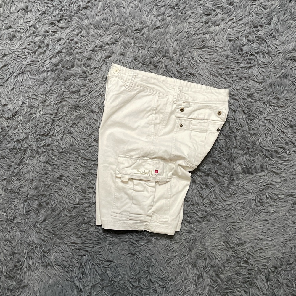 Y2K Quicksilver Off White Cargo Shorts Mens Size Waist 34